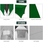 Utopia Kitchen 6FT Spandex Tablecloth [1 Pack, Emerald Green] 200 GSM Stretch, Fitted, Washable and Wrinkle Resistant Table Cloth Rectangle Cover for Trade Shows, Wedding, Parties [72Lx30Wx30H Inch]