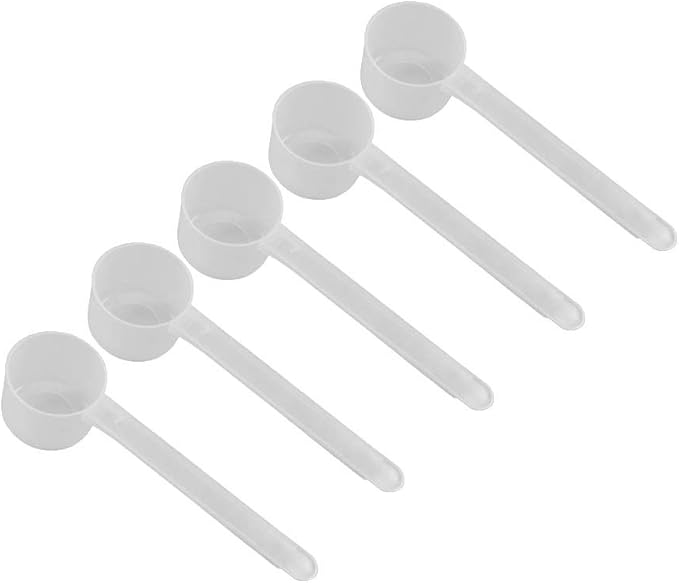 1 Tablespoon (1/2 Oz. | 3 Teaspoon | 1/16 Cup | 14.8 mL) Long Handle Scoop for Measuring Coffee, Pet Food, Grains, Protein, Spices and Other Dry Goods (Pack of 5)