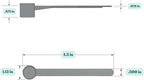 13 mL (13 CC) Long Handle Scoop for Measuring Coffee, Pet Food, Grains, Protein, Spices and Other Dry Goods (Pack of 25)