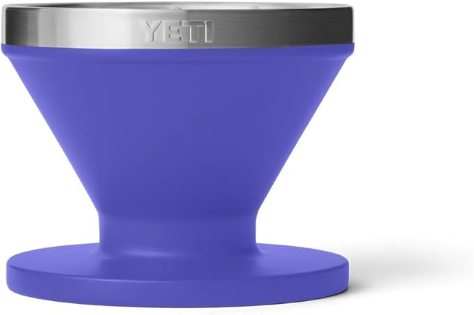 YETI Pour Over Coffee Maker Accessory Ramblers, Designed for Perfect Coffee Extraction Anywhere, Stainless Steel, fits any V60 Filter, Ultramarine Violet
