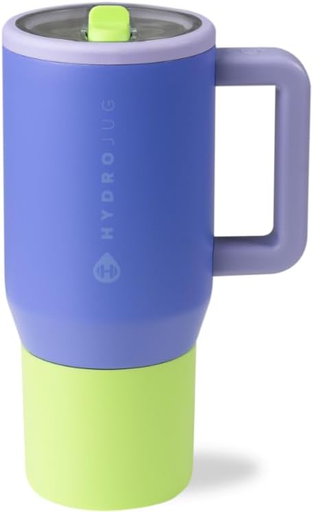 HydroJug Kids - 20 oz Insulated Kids Water Bottle with Flip Straw & Handle | Leak-Proof & Durable | Perfect for School, Sports, Lunch, Travel & Camp, Lime Rickey
