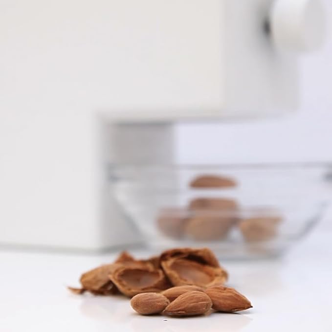 Pelamatic Electric Nut Cracker | Dual-Mode Manual & Auto | Adjustable for Pecans, Almonds, Nuts | NEW UPDATED Durable Compact Design, White, 6.69 x 11.02 x 3.54 in, Plastic