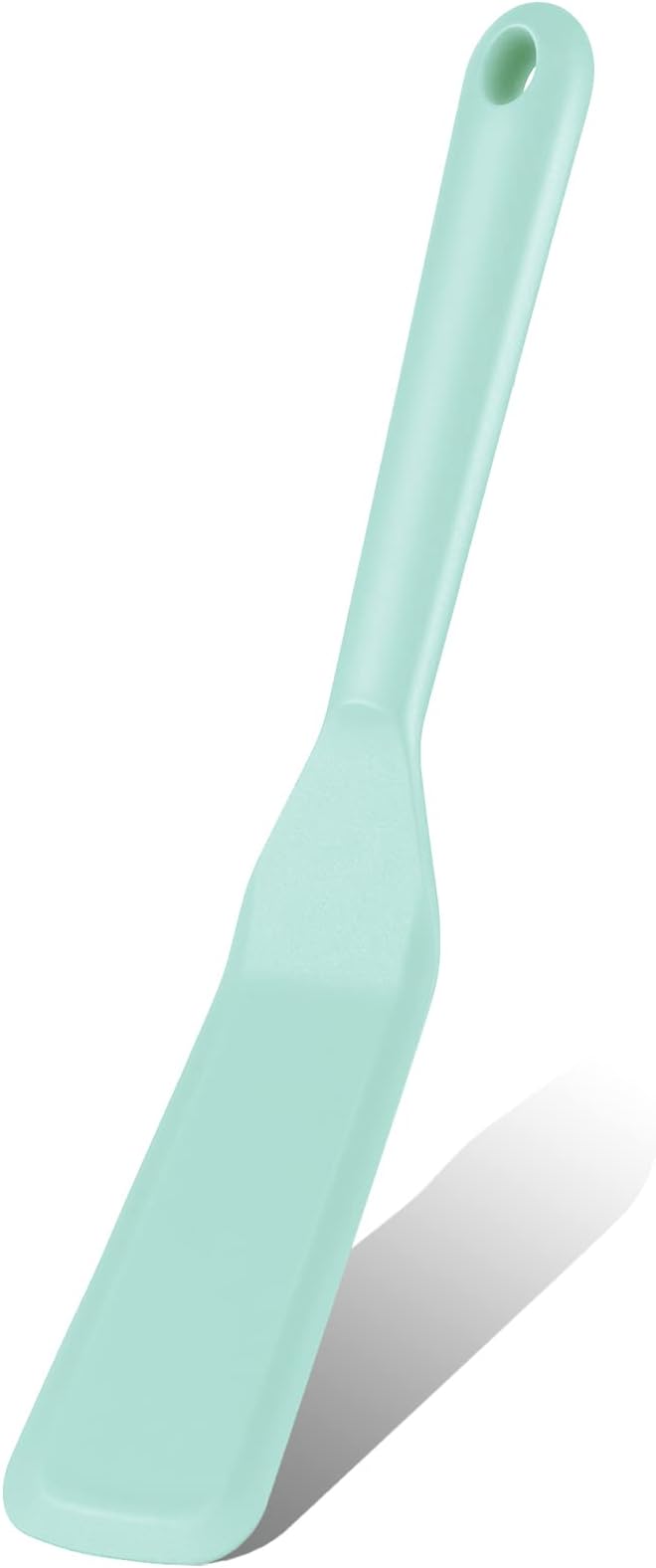 Crepe Spatula Narrow Silicone Thin Spatula Omelet Turner Multifunctional Long Heat Resistant Cooking Non Stick Pancake for Omelet Crepes Cooking Egg Burgers Pizza Pancake Steak(Aqua Sky)