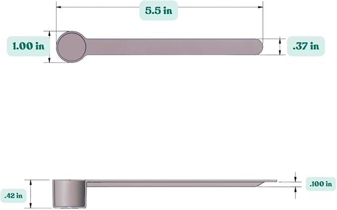 4 mL (3/4 Teaspoon) Long Handle Scoop for Measuring Coffee, Pet Food, Grains, Protein, Spices and Other Dry Goods (Pack of 25)