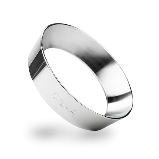 Crema Coffee Products 58mm Dosing Funnel|Compatible with 58mm Breville Portafilter,DualBoiler and OracleEspressoMachines|PreventsSpillage&Waste|DurableStainlessSteel|EasyFit for Clean,ConsistentDosing