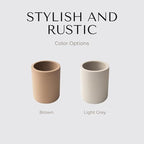 Selegna Instant Dry Utensil Holder for Kitchen Countertop, Diatomite Stone Utensil Caddy, Diatomaceous Earth Kitchen Utensil Organizer | Quick Drying Water Absorbing Pottery for Sink organization