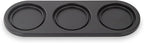 FinaMill Salt and Pepper Mill Tray, Stackable FinaPod Storage, Stylish Kitchen Accessories for Spice Grinder, Gift-Ready - Trio Black