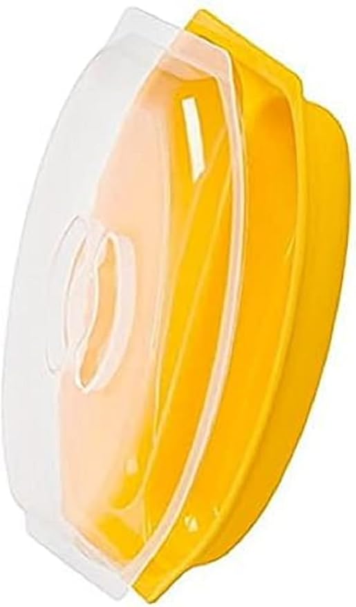 Sweet Corn Microwave Cooker/Corn Steamer with Vented Lid - Yellow - BPA Free -Easy & Fast Way To Steam Corn In The Microwave - 2 Pieces At A Time.