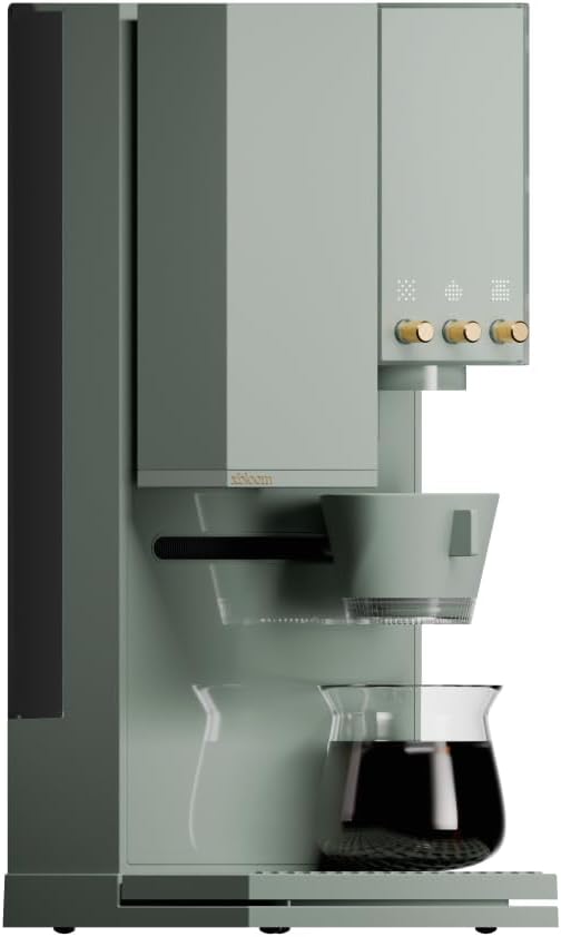 xBloom Studio – The Ultimate Coffee Machine – Drip Coffee Maker with Integrated Grinder, Scale, and 3 Levels of Automation, Sage Green x Gold