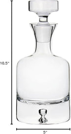 Ravenscroft Crystal | Elegant European-Made Hand-Blown Taylor Decanter w/Stopper | 100% Lead-Free Crystalline | 35 FL Oz | Gift-Boxed