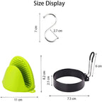 4 Pack Stainless Steel Egg Ring Molds With Non Stick Metal Mold Shaper Circles For Fried Egg McMuffin Sandwiches,Frying Or Shaping Eggs,Breakfast Household Kitchen Cooking Tool Omelette