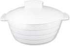 Casserole Dish 1.32 Quart French White Ceramic Bakeware Set with Lids, Chip and Crack Resistant Stoneware Baking Dish, Microwave, Dishwasher, Oven, Freezer and Fridge Safe