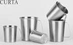 CURTA 18/8 Stainless Steel Measuring Cup with Handle and Pour Lip, Metal Pitcher with Oz and ML marking, 32 OZ/1000 ML- 4 Cup), Heavy-Duty Pitcher