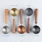 Easyworkz Retro Stainless Steel Coffee Spoon With Black Walnut Handle,10g - Measuring Spoon