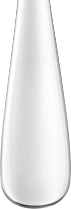 Amazon Basics Silverware Set, Stainless Steel Flatware, Dishwasher Safe, Service for 4, 20-Piece Forks and Spoons, Round Edge