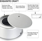 EXGOX 2 Pack 10-Inch Non-Stick Deep Aluminum Round Cake Pan With Removable Bottom For Wedding/Birthday/Christmas Cake Baking Round Cake Tin Set With Loose Base