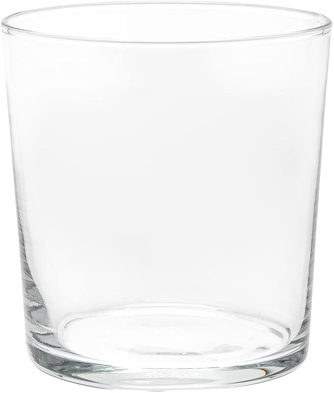 Restaurantware Sumi 12.5 Ounce Double Old Fashioned Glasses Set of 6 Fine-Blown Scotch Glasses - Tempered Dishwasher-Safe Glassware Clear Glass Whiskey Glasses Serve Cocktails and Liquors