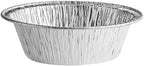 5.75 Inch Extra Deep Aluminum Foil Pie Pan, Silver, Round, Disposable Baking Pan, Oven and Freezer Safe, 125 per Pack