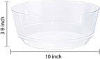 Hioasis 8 Pack Plastic Serving Bowls 128oz Clear Plastic Bowls Heavy Duty Disposable Serving Bowls for Party Snack & Salad & Candy & Bar Buffet