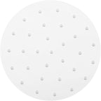 100 PCS Bamboo Steamer Liner, 11 Inch Round Air Fryer Parchment Paper with Holes, White Non-Stick Steamer Paper Sheet