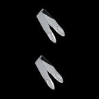 Stainless Steel Strawberry Huller Fruit Stem Remover Home Kitchen Tools for Cherry Tomato, 2.8 * 1,Silver, 2Pcs