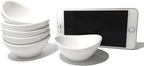 Soy Sauce Dish - Dipping Bowls Set, White Porcelain Dipping Bowls/Dishes for Soy Sauce, Ketchup, BBQ Sauce or Seasoning- 1 Oz,Set of 6,D1