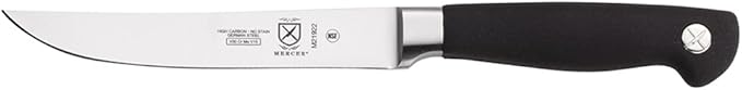 Mercer Culinary M21922 Genesis 5-Inch Non-Serrated Steak Knife,Black