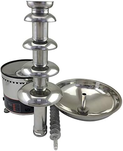 Chocolate Fountain 110V Electric 5-Tiers Digital Chocolate Fountain Melting Machine Heating Fondue Fountain,12kg of chocolate