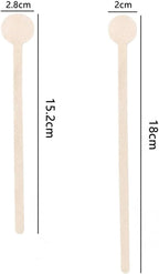 Generic 100-500 PCS Personalized Wooden Drink Stirrers, Custom Disposable Coffee Stir Sticks with Round Ends, Favor Decor for Wedding/Party/Business/Gift, Coffee Stirrer or Cupcake Picks