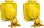 Set of 2 Yellow Chick Boiled Egg Molds - Cute Creative Egg Shaper, Fun Breakfast Helper