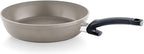 Fissler Ceratal Comfort Ceramic 9.5 Inch Non-Stick Frying Pan, Warm Grey, Made without PFAS