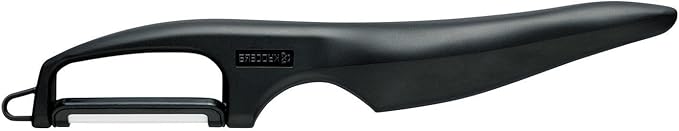 Kyocera Advanced Ceramic Vertical Double Edge Blade Peeler, Black