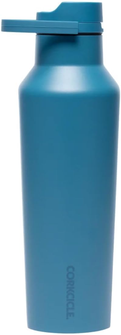 Corkcicle Sport Canteen Insulated Tumbler, North Shore, 20 oz – Reusable Water Bottle Keeps Beverages Cold for 25 Hours & Hot 12 Hours – Cupholder Friendly Tumbler with Screw-On Cap
