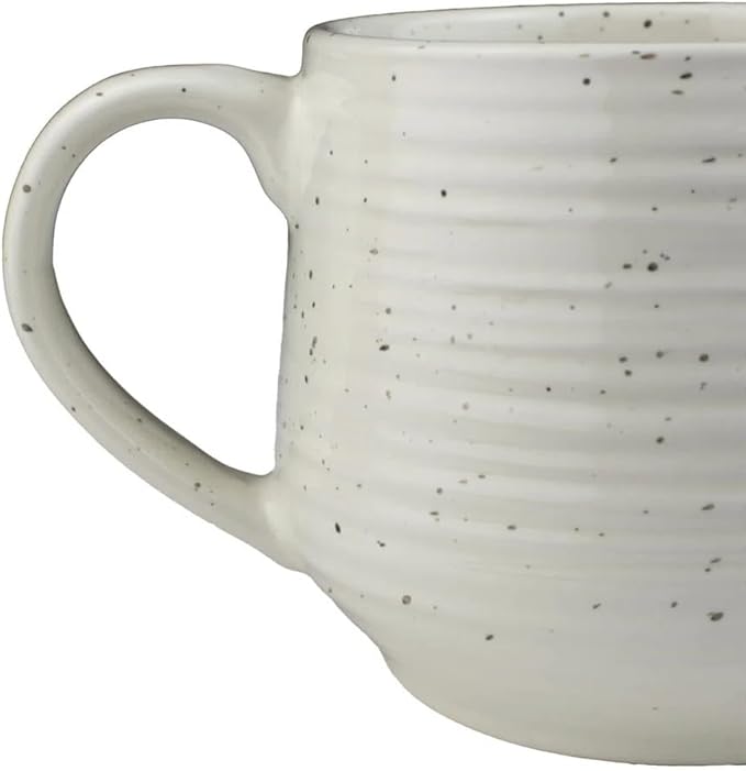 Sango 17.5 oz Stoneware Coffee Mugs Set of 4, Rustic Ceramic Mug with Speckled Reactive Glaze, Large Pottery Drinkware for Coffee or Tea, Dishwasher & Microwave Safe Mugs, Siterra Painter’s Palette
