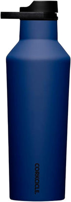 Corkcicle Sport Canteen - Keeps Drinks Cold 25 Hours - Stainless Steel Water Bottle - Triple-Insulated - Spill-Proof - Summer Drinkware Gift - Keeps Drinks Ice Cold - 32 oz - Midnight Navy