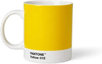 Pantone by Copenhagen Design - Large ceramic coffee mug with handle - Colorful Porcelain coffee mug/cup, 12 oz Yellow 012