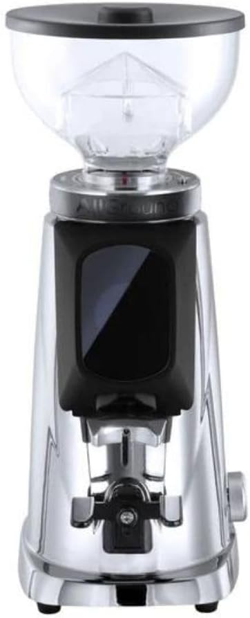 AllGround All Purpose Home Coffee Grinder - Residential Grinder - Made in Italy - By Fiorenzato (Chrome w/Black)