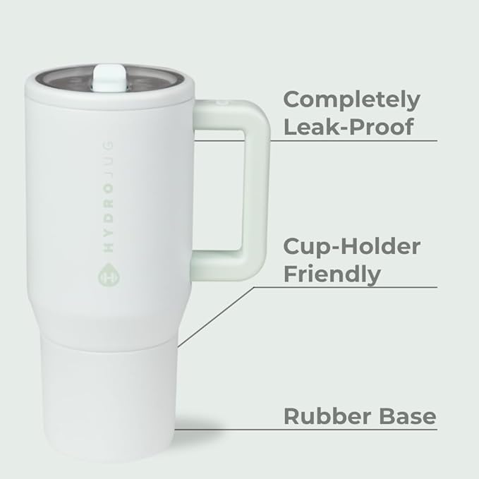 HydroJug Kids - 20 oz Insulated Kids Water Bottle with Flip Straw & Handle | Leak-Proof & Durable | Perfect for School, Sports, Lunch, Travel & Camp, Beryl