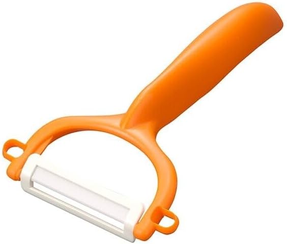 Kyocera Ceramic Horizontal Y Peeler, Orange