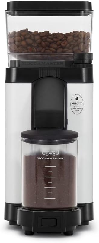 Technivorm Moccamaster 49522 KM5 Burr Coffee Grinder, Matte White