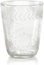 Zodax Tuscan Handmade Etched Glass - Sets of 4 (DOF)