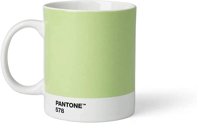 Pantone Porcelain Mugs 375 ml, Porcelain, Light Green 578, 8.4 x 8.4 x 12.1 cm, 101030578