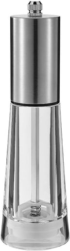 Acrylic kitchen tools grinder Salt and pepper grinder, adjustable thickness, suitable for the home (Stainless steel)