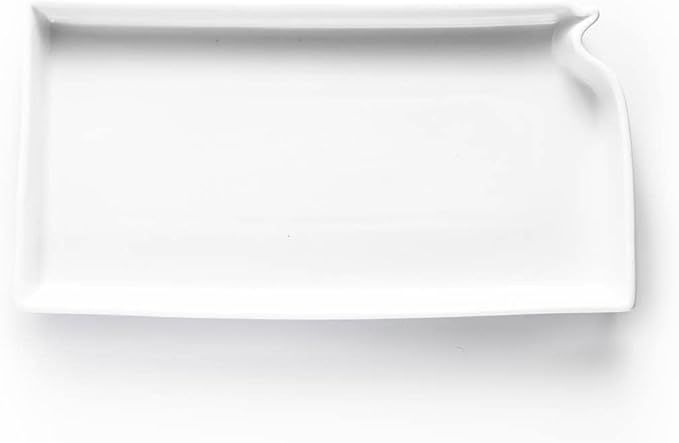Kansas Shaped Baking Dish Serving Platter or Decorative Tray Charming Porcelain Bakeware Oven Microwave and Dishwasher Safe