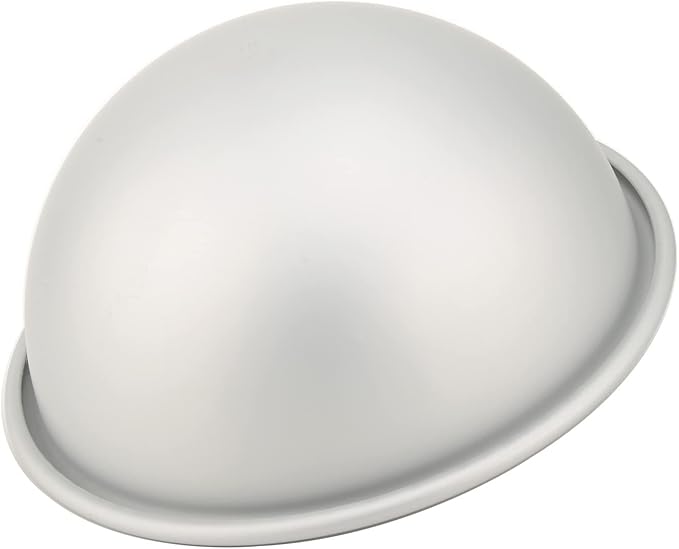 7-Inch Aluminum Hemisphere Cake Pan Half Football Sphere Bath Bomb Cake Pan Baking Mold Pastry Mould