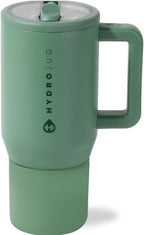 HydroJug Kids - 20 oz Insulated Kids Water Bottle with Flip Straw & Handle | Leak-Proof & Durable | Perfect for School, Sports, Lunch, Travel & Camp, Sage