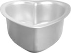 Heart Shaped Cake Pan - 6x3 Inch Aluminum Cake Tin for Weddings, Parties, and Family Occasions Make cake pans for 1-2 servings, heart-shaped small cake pan