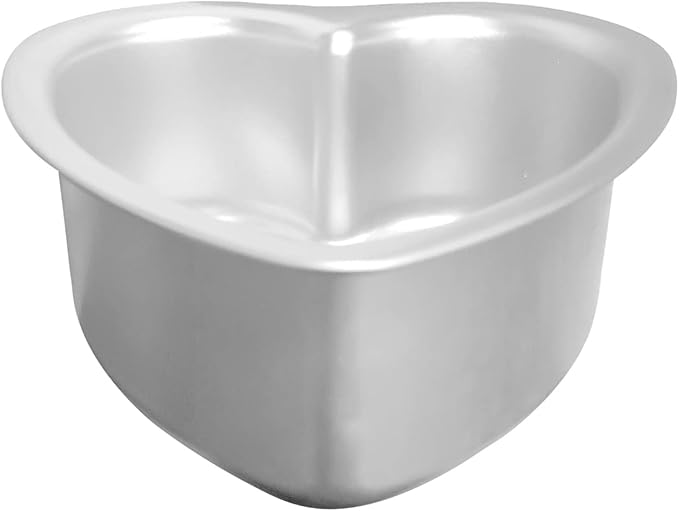 Heart Shaped Cake Pan - 6x3 Inch Aluminum Cake Tin for Weddings, Parties, and Family Occasions Make cake pans for 1-2 servings, heart-shaped small cake pan