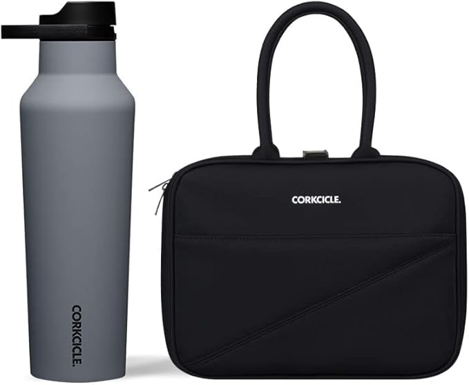 Corkcicle Sport Canteen - Keeps Drinks Cold 25 Hours - Stainless Steel Water Bottle - Triple-Insulated - Spill-Proof - Summer Drinkware Gift - Keeps Drinks Ice Cold - 20 oz - Hammerhead