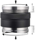 58mm Coffee Distributor and Tamper, Dual Head Coffee Leveler Fits for Portafilter, Increased Adjustable Depth- Professional Espresso Hand Tampers